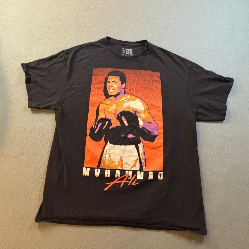 Muhammad Ali Graphic T-Shirt Mens XL Black Boxing Sports Streetwear Cassius Clay